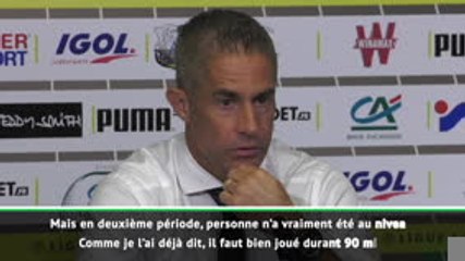5e j. - Sylvinho : "Dembélé a été bon, en première mi-temps"
