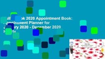 Full E-book 2020 Appointment Book: Appointment Planner for January 2020 - December 2020 Hourly