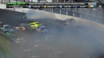 Nascar 2019 Indianapolis Race Johnson Crash Big One
