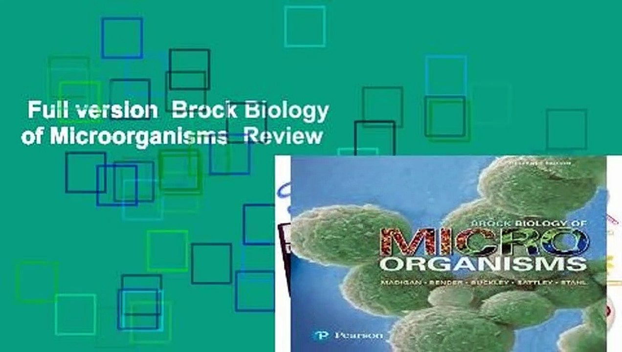 Full version  Brock Biology of Microorganisms  Review