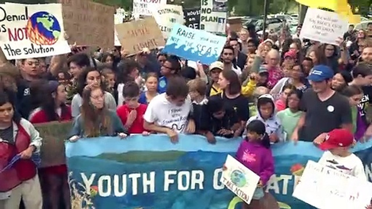 Greta Thunberg demonstriert vor dem Weißen Haus