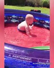 Funny Baby Playing With Water - Cute Baby Video