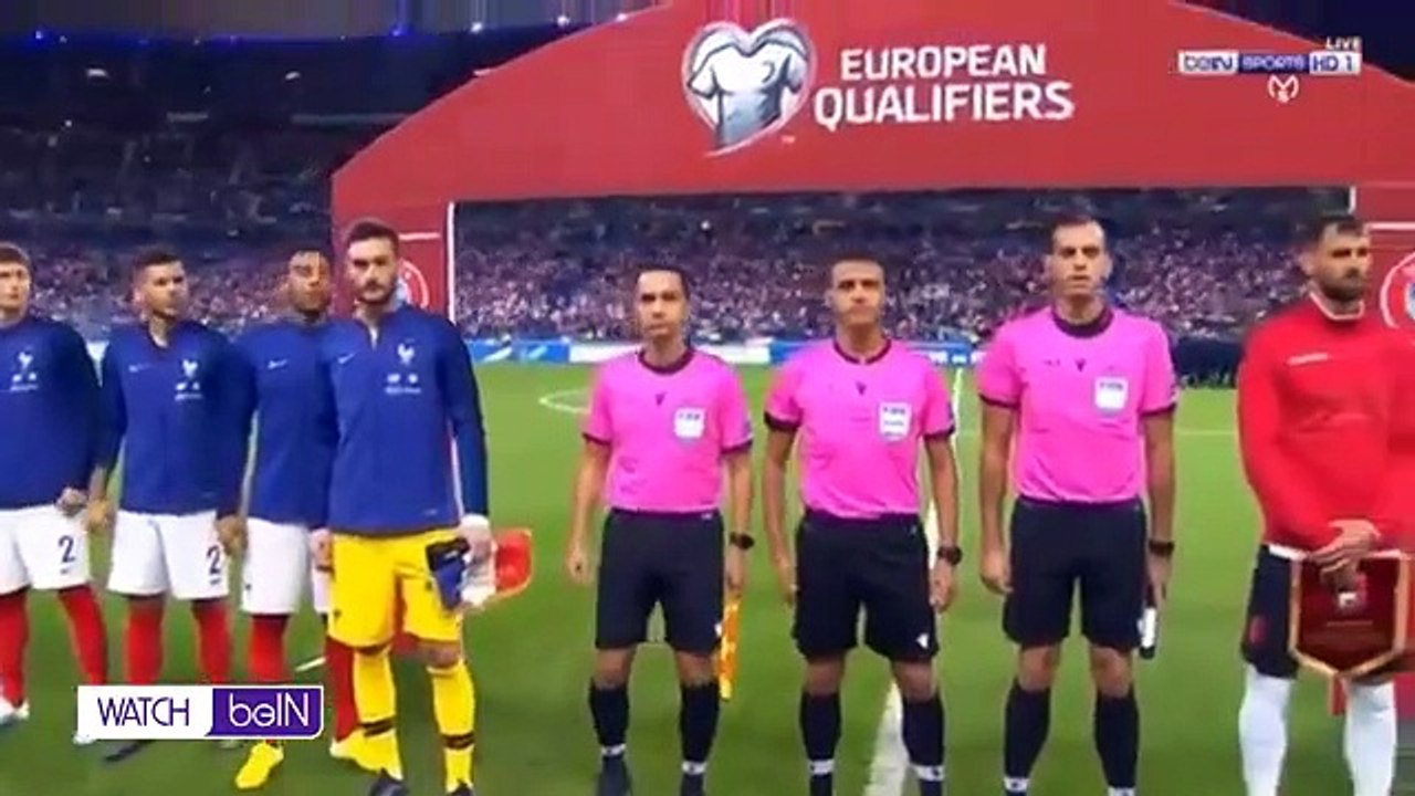 1ملخص مباراة فرنسا والبانيا