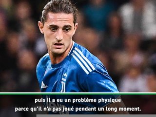 Juventus - Sarri évoque les difficultés de Rabiot