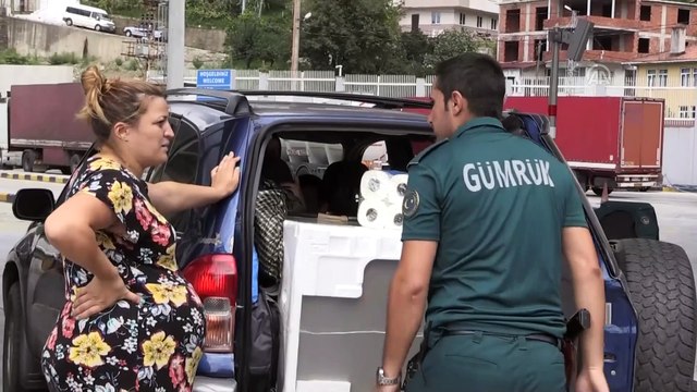 Sarp Sınır Kapısı'ndan geçişlerde yolcu sayısı azaldı, araç sayısı arttı - ARTVİN
