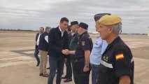 Sánchez aterriza en Alicante para visitar zonas afectadas por temporal