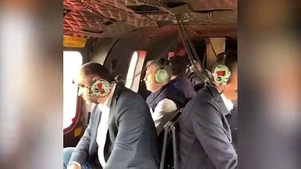 Sánchez llega en helicóptero a las zonas afectadas por la inundación