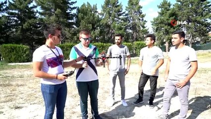 Üniversite öğrencileri kendi yaptıkları drone ile yarışmaya katılacak