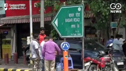 Download Video: Hindu Sena Workers Vandalise Babar Road Sign Board In Delhi