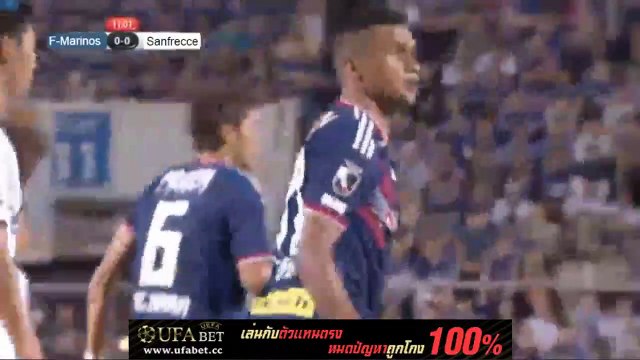โยโกฮามา เอฟ มารินอส vs ซานเฟรชเช ฮิโรชิมา (ครึ่งแรก) 14/9/2562 | ประตูที่ 2 ในเจลีก ของ อุ้ม ธีราทร