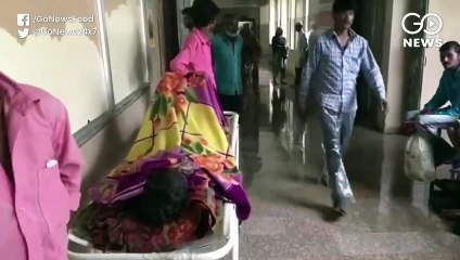 MP: Rain Water Clogged Inside Government Hospital