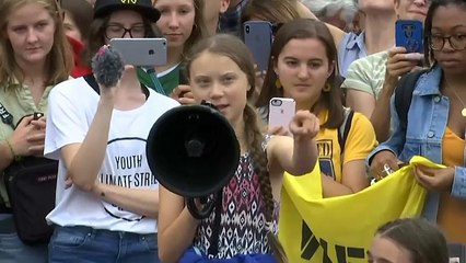 Greta Thunberg in Washington: "Gebt nie auf!"