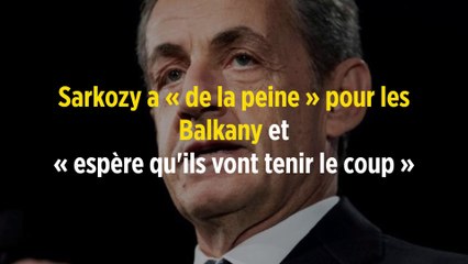 Sarkozy a  « de la peine » pour les Balkany et « espère qu'ils vont tenir le coup »