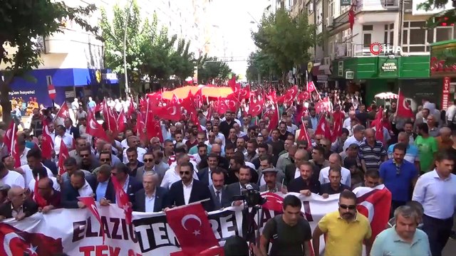 Elazığ’da ‘Teröre Lanet’ yürüyüşü