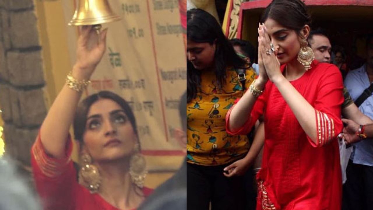 Sonam Kapoor seeks blessings at Shani Temple for success of he Zoya Factor | FilmiBeat