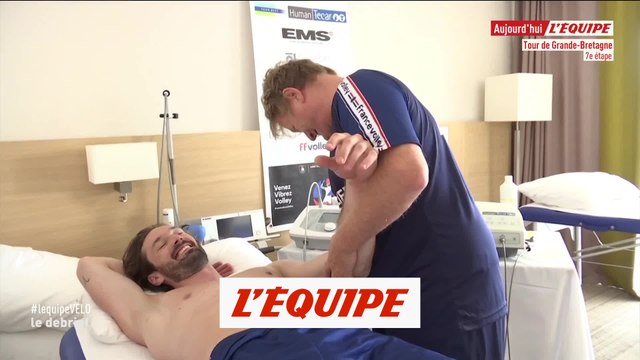 Lyneel chez le kiné - Volley - Euro (H)