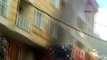 Esenyurt'ta 4 katlı binada yangın paniği panik anları