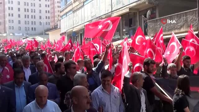 Muş'ta Teröre Lanet yürüyüşü