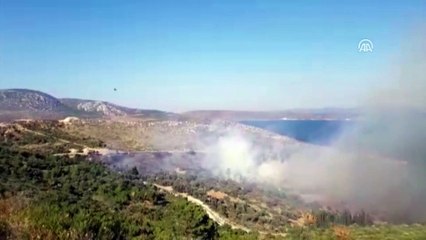 Urla'da makilik alanda yangın - İZMİR