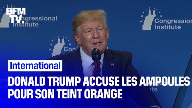 Donald Trump accuse les ampoules basse consommation de lui donner le teint orange