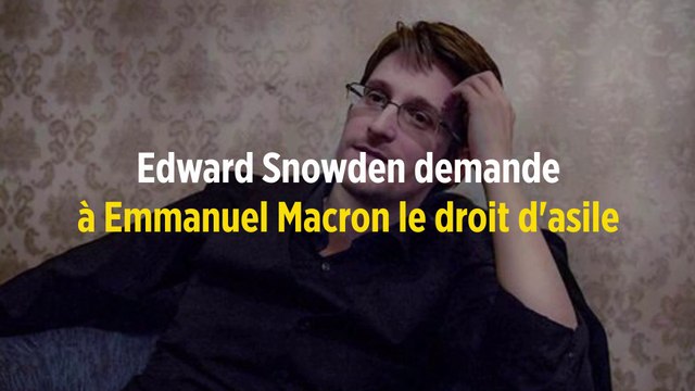 Edward Snowden demande à Emmanuel Macron le droit d'asile