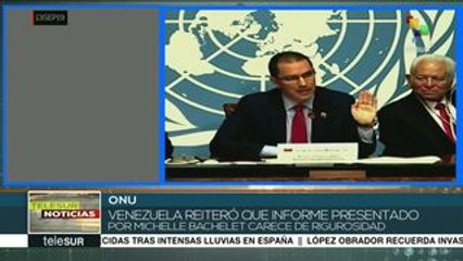 Canciller de Venezuela califica de tendencioso informe de de Bachelet