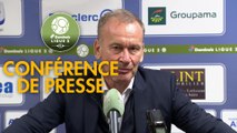 Conférence de presse FC Chambly - AJ Auxerre (1-4) : Bruno LUZI (FCCO) - Jean-Marc FURLAN (AJA) - 2019/2020