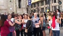 Manifestación vecinal contra Colau en protesta por la inseguridad en Barcelona