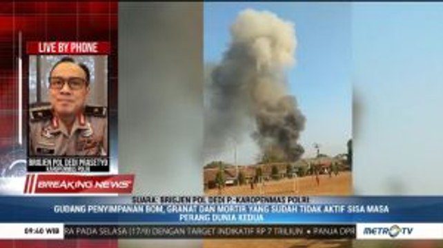 Gudang Terbakar Merupakan Penyimpanan Bom dan Mortir Sisa Perang Dunia