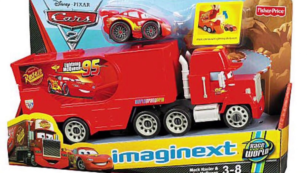 Disney Pixar Cars Imaginext Mack Hauler Launcher Lightning McQueen 2