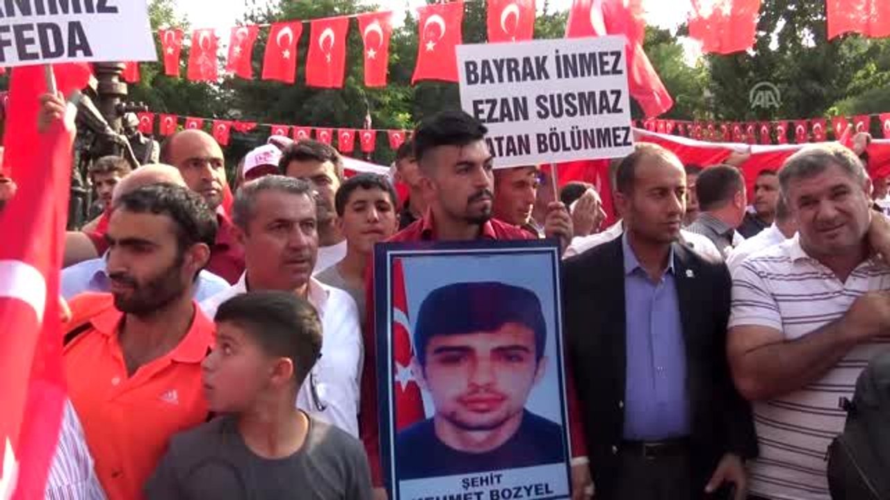 "Şehitlere saygı, teröre lanet" yürüyüşü (2)