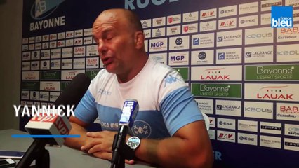 Satisfaction de Yannick Bru après la victoire contre Castres