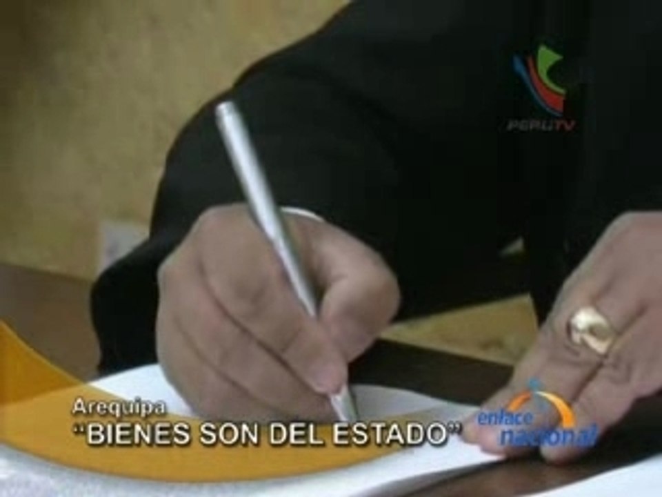 “BIENES SON DEL ESTADO”  - AREQUIPA