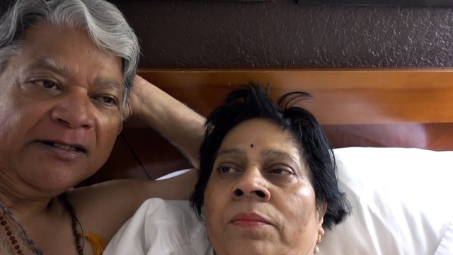BDMV-124 Aruna & Hari Sharma relaxing Rm 206 Residence Inn Marriott Before Flying New York Liberty Int. EWR May 19, 2019