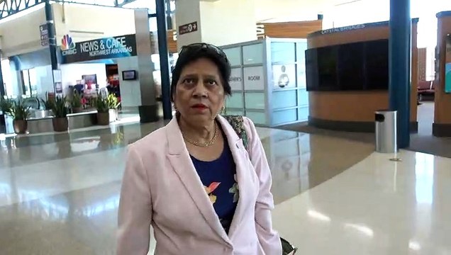 BDMV-129 Aruna & Hari Sharma After security at NW Arkansas Regional Airport XNA for flying EWR May 19, 2019