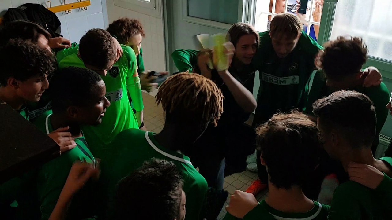 Cri de victoire après la victoire contre Saint Aubin en bray en Coupe de l'Oise 7 à 6 au tir au but après un score nul 2 à 2 le 14 septembre 2019