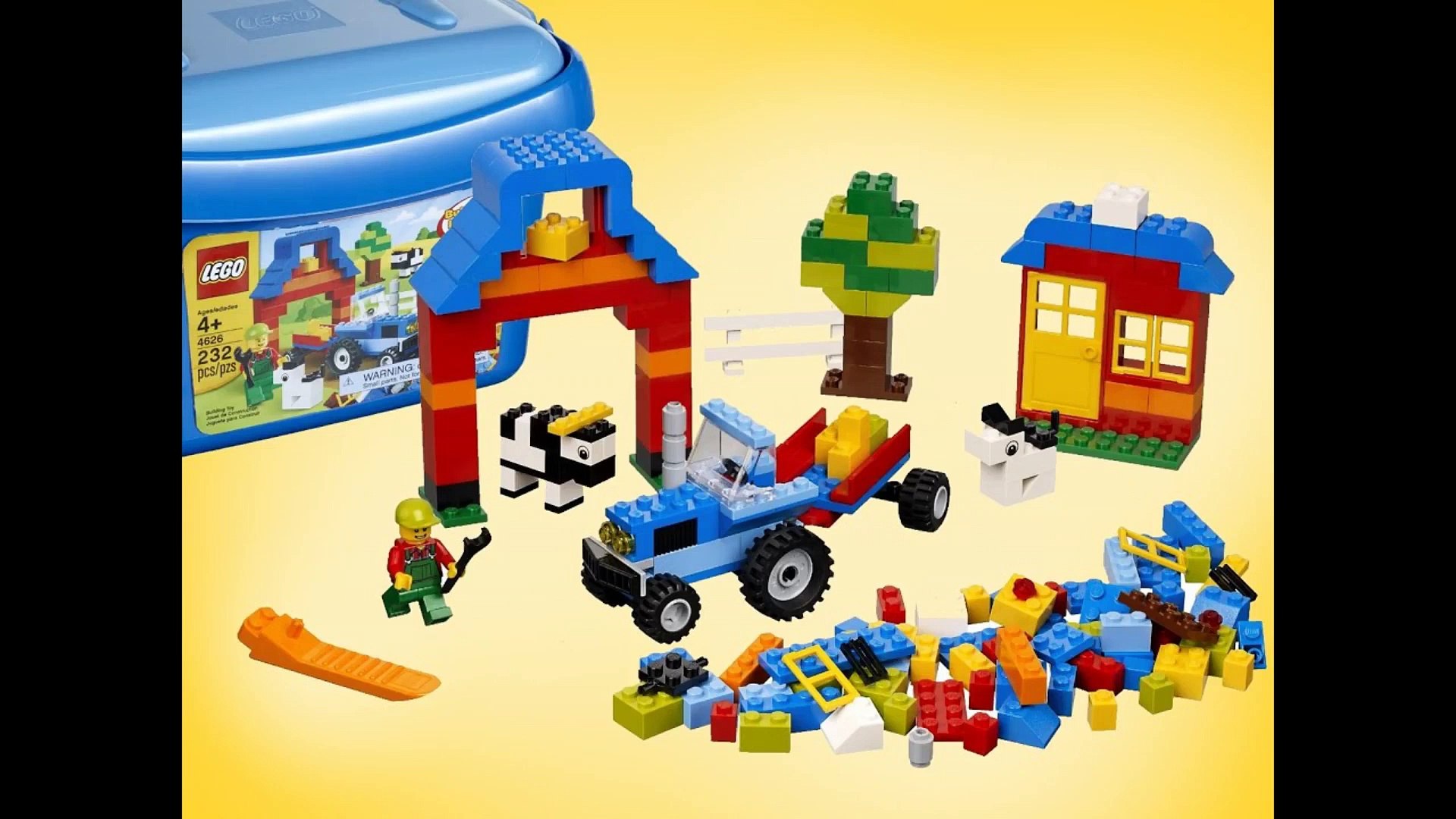 Lego Farm Brick Box Tub 4626 with Brick Separator - Unboxing Demo Review -  video Dailymotion