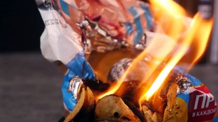 1000 DEGREE METAL BALL VS POPCORN