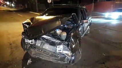 Kia Sportage e Santana batem em cruzamento no Centro