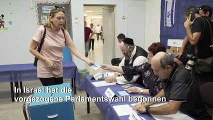 Vorgezogene Parlamentswahl in Israel