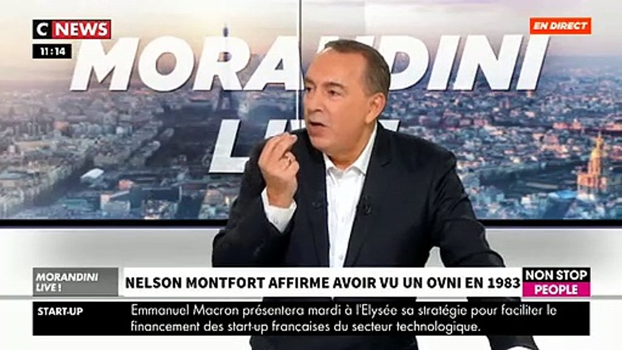 Nelson Monfort raconte dans "Morandini Live" le jour où il a vu un OVNI dans le ciel des Alpes - VIDEO