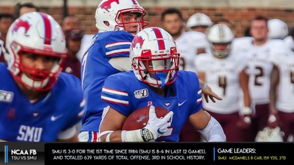 TSU vs SMU Recap | SMU T. McDaniels 8 car, 159 yds, 3td