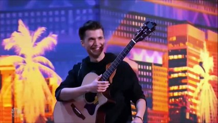 Marcin Patrzalek- Polish Guitarist MURDERS His Guitar!  America's Got Talent 2019