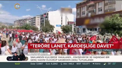 Tunceli'de "Teröre lanet, kardeşliğe davet" yürüyüşü