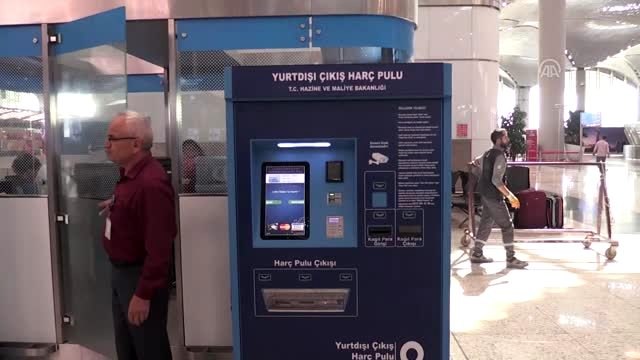 İstanbul Havalimanı'nda harç pulu otomat uygulaması