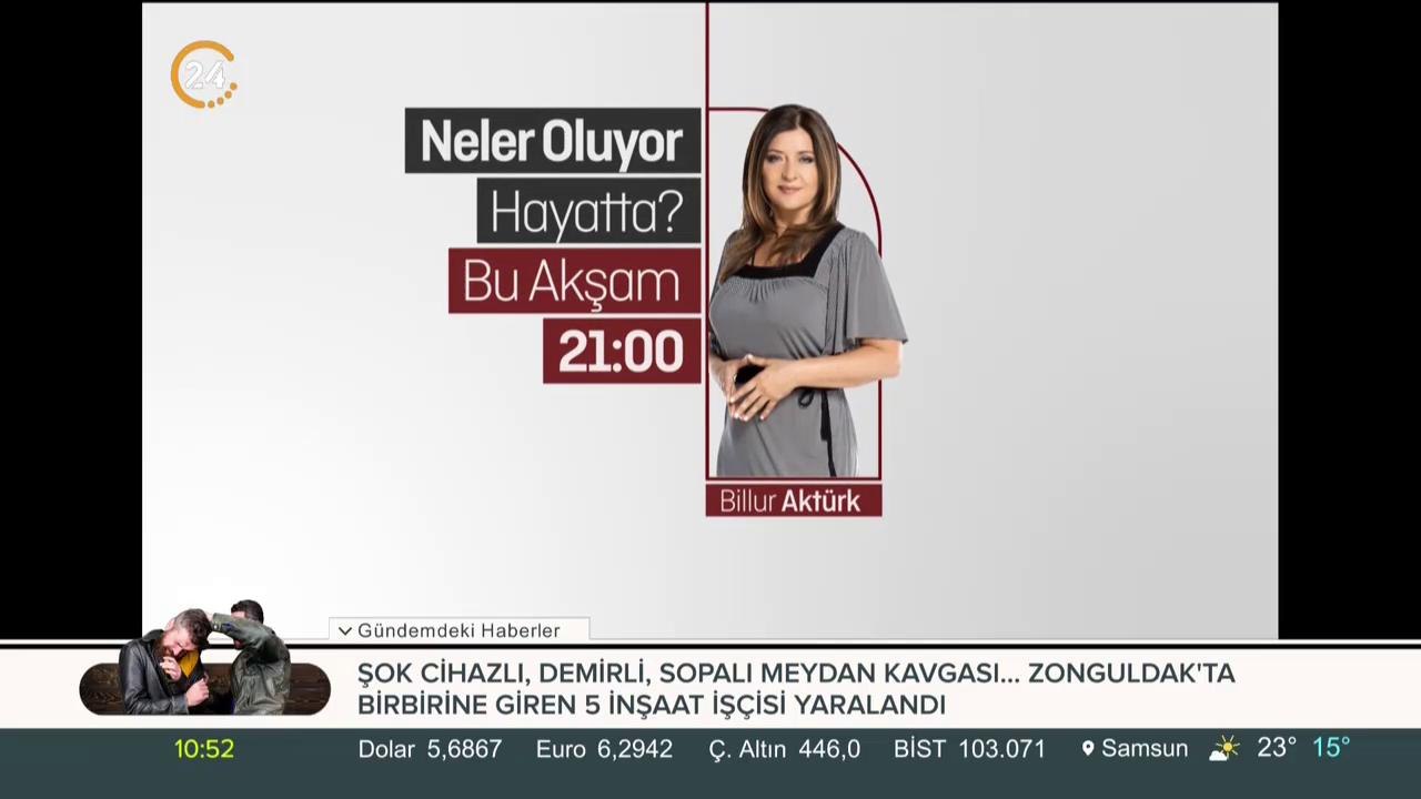 "Neler Oluyor Hayata" bu akşam 21.00'de 24 TV'de  @billurakturk