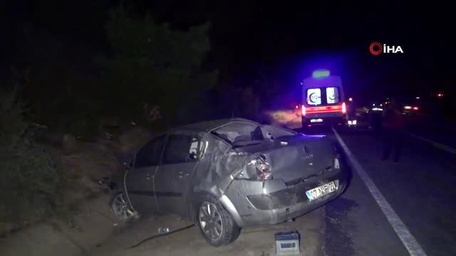 Akseki- Manavgat yolunda kaza: 1 ölü, 1 yaralı