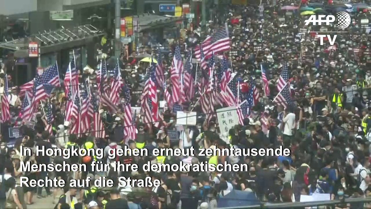 Hongkong: Zehntausende trotzen Demo-Verbot