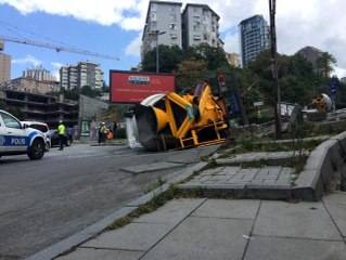 İstanbul'da beton mikseri dehşeti saniye saniye kaydedildi