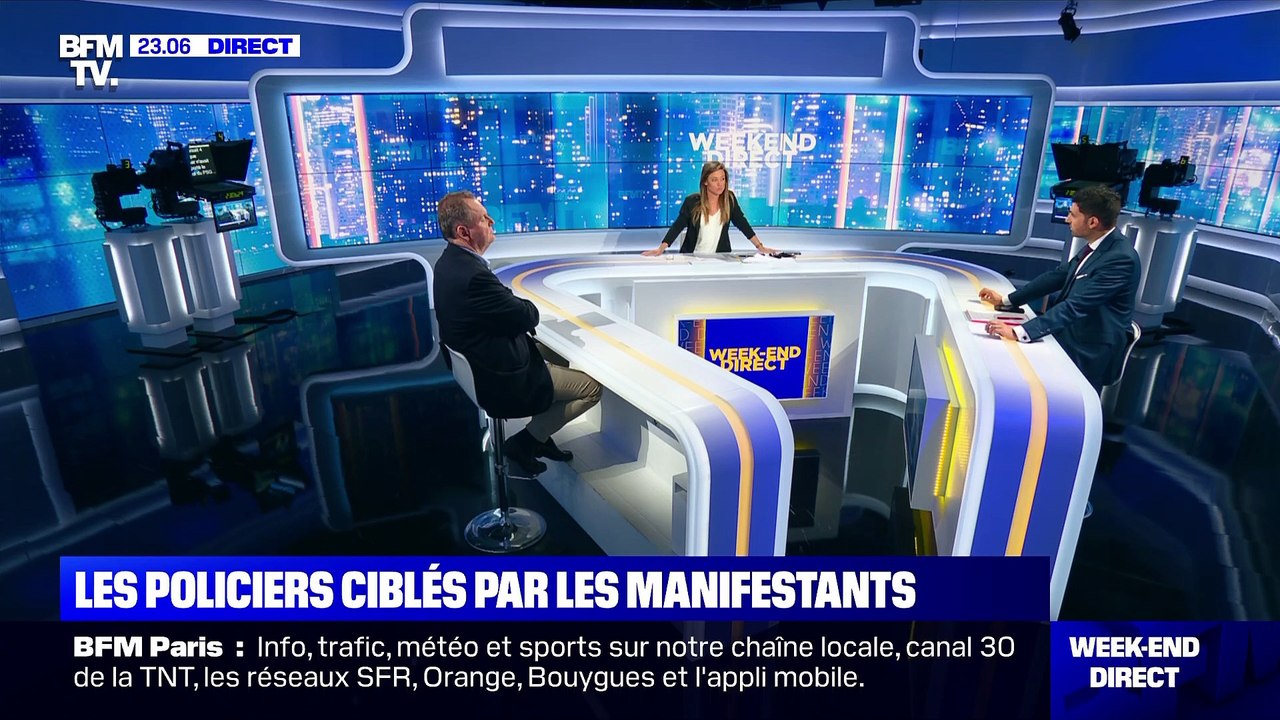Les policiers ciblés par les manifestants - 14/09